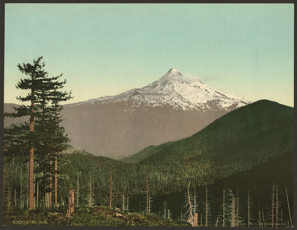 Mt Hood, Oregon, 1900 - Photo from the Library of Congress