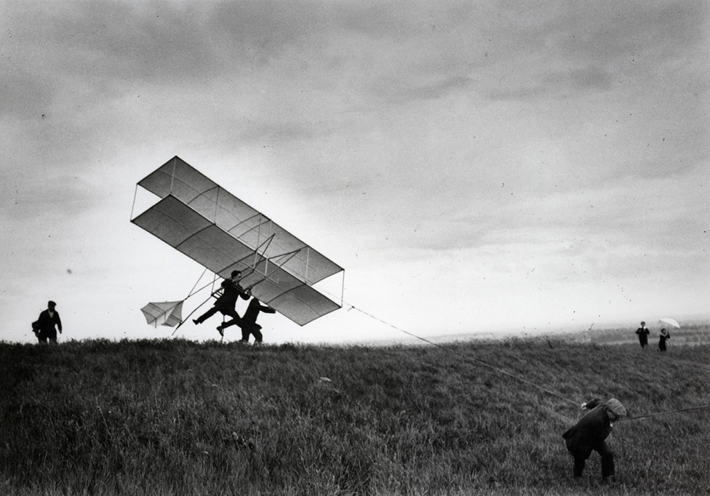 My Brother Zissou Gets His Glider Airborne by Jacques Henri Lartigue (1894-1986)